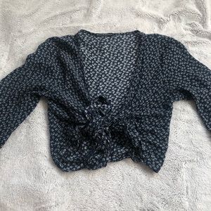 Brandy Melville floral wrap top